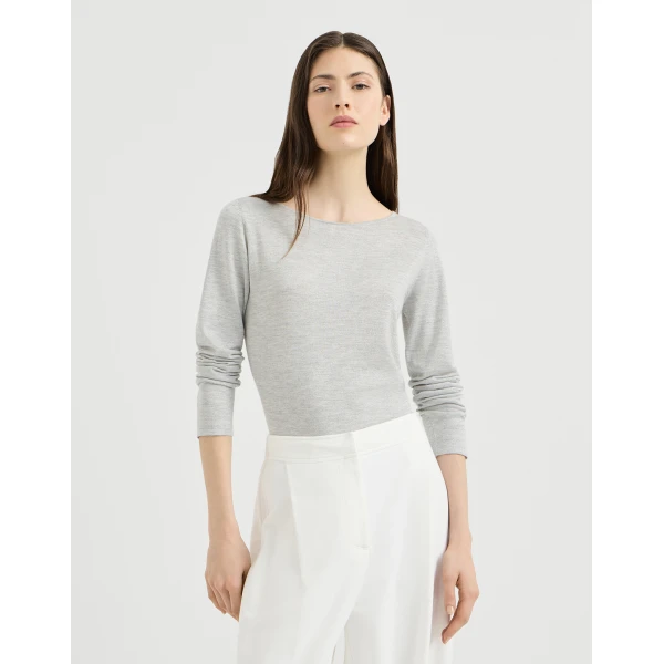 Cashmere and silk lightweight sweater