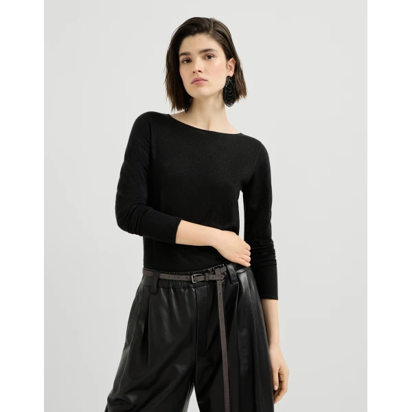 Cashmere and silk lightweight sweater