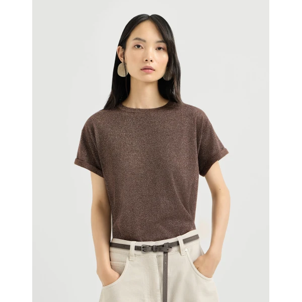Cashmere and silk knit T-shirt