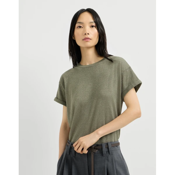 Cashmere and silk knit T-shirt