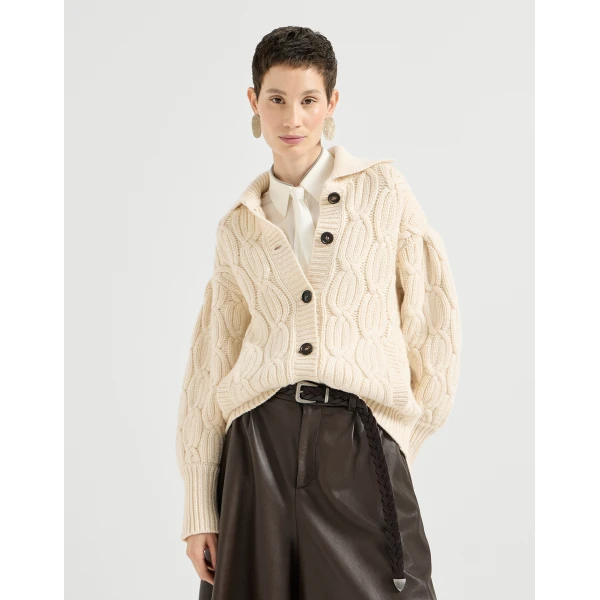 Heritage cable cardigan