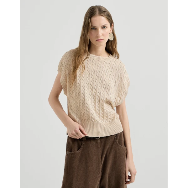 Cotton Sparkling yarn sweater
