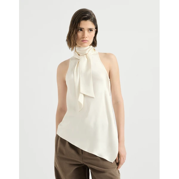 Silk satin top