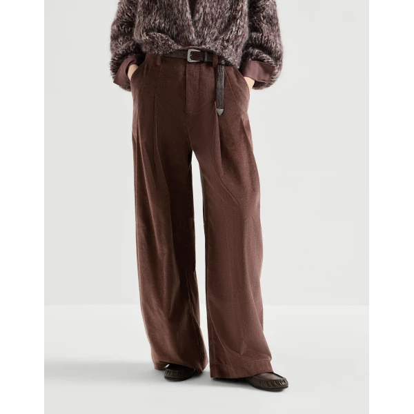 Five-pocket baggy trousers