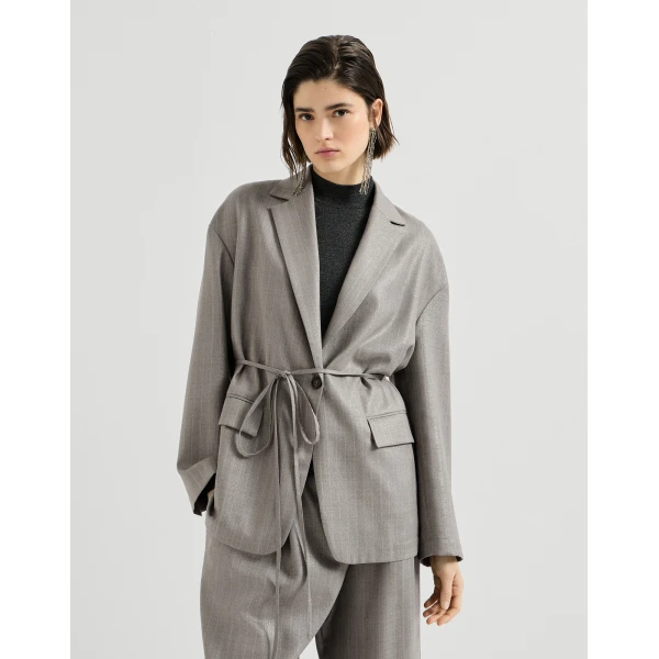 Sparkling pinstripe blazer