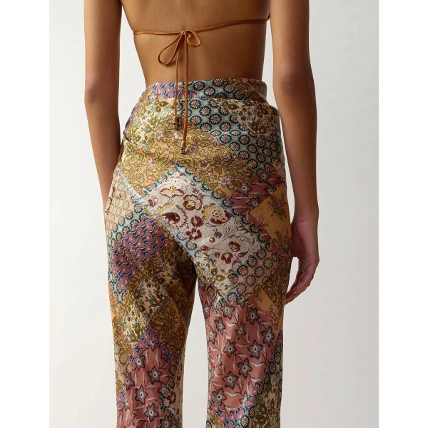 Zimmermann Fairlight Bias Pant in Multicolour, view 5