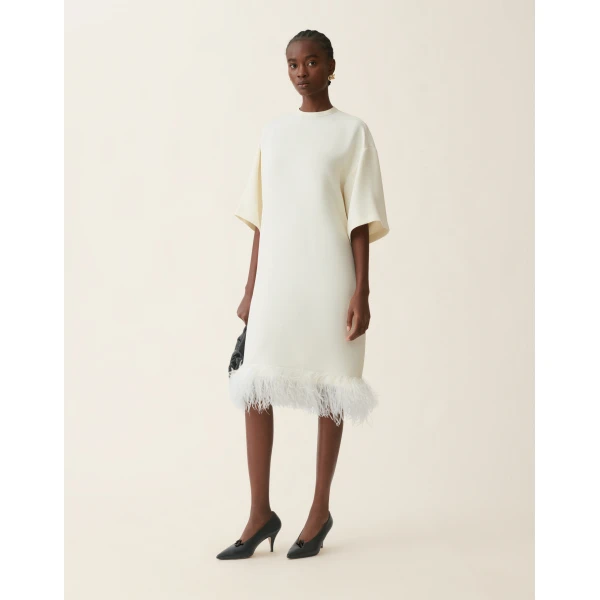 Fabiana Filippi Cady Maxi T-shirt Dress in Butter