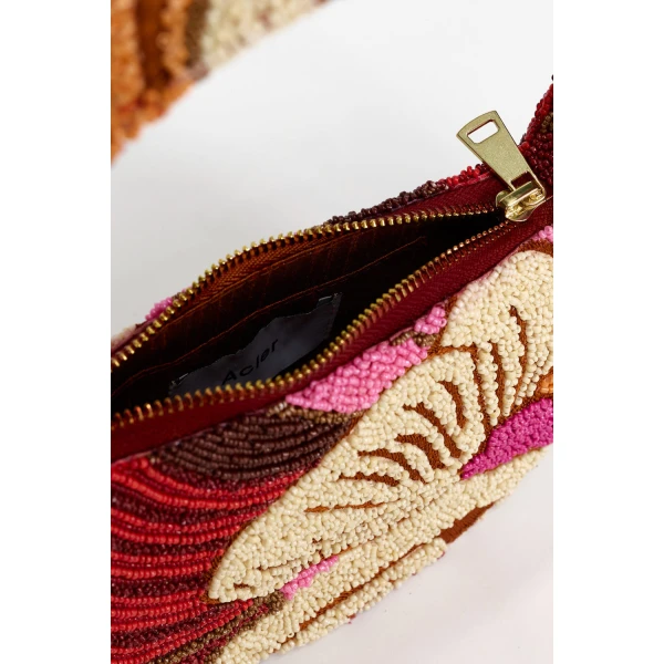Multicolour Acler Birch Bag in Rouge Eclipse, view 4 | Totes & Top-Handle Bags