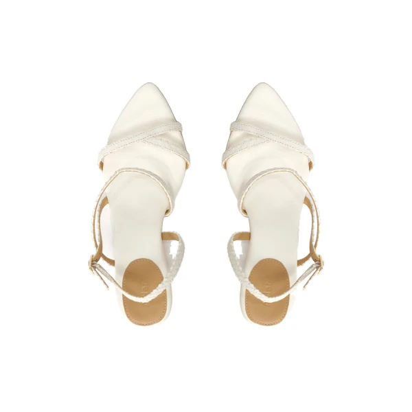 Ivory Acler Brinlee Heel in Ivory, view 3 | Heels