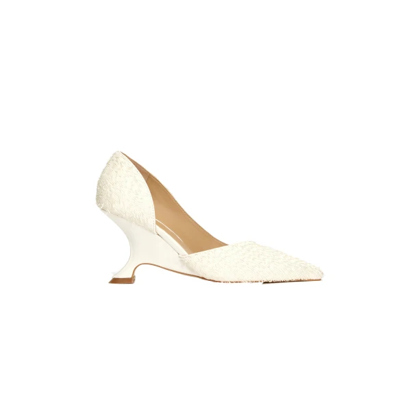 Caro Heel in Ivory
