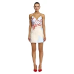 Acler Dunonie Mini Dress in Sky Bloom
