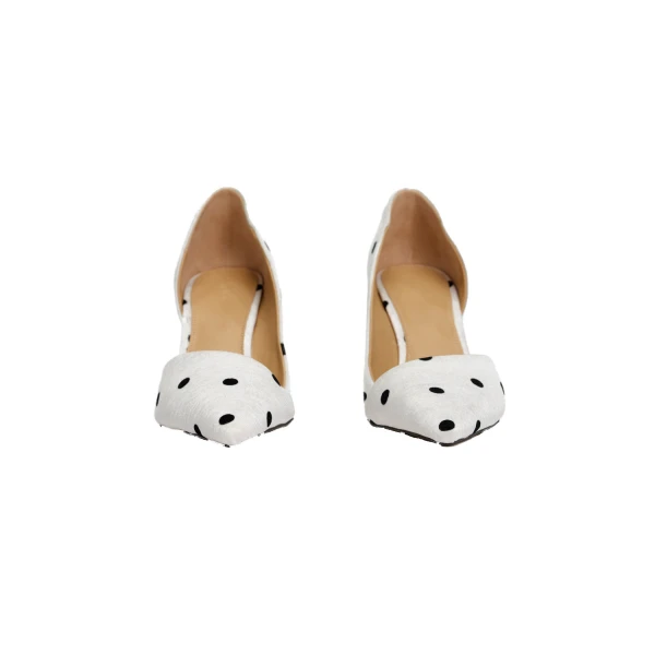 Multicolour Acler Flanleigh Heel in Dotty, view 2 | Heels