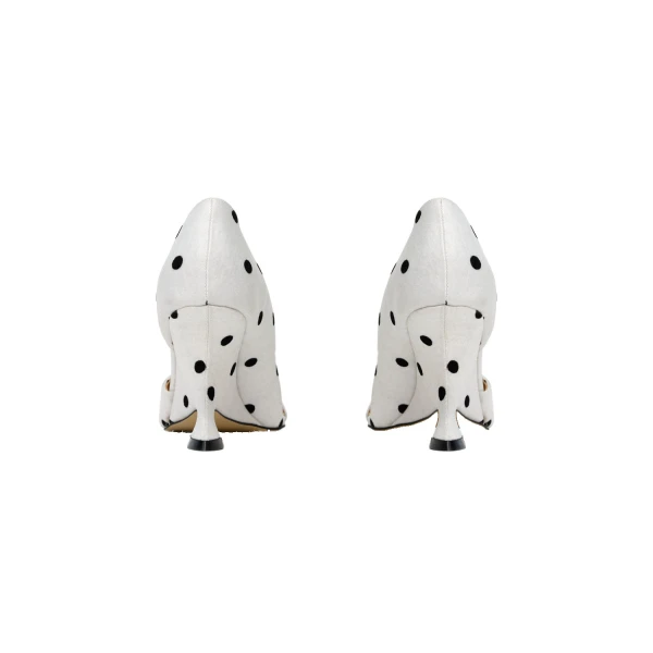 Multicolour Acler Flanleigh Heel in Dotty, view 4 | Heels