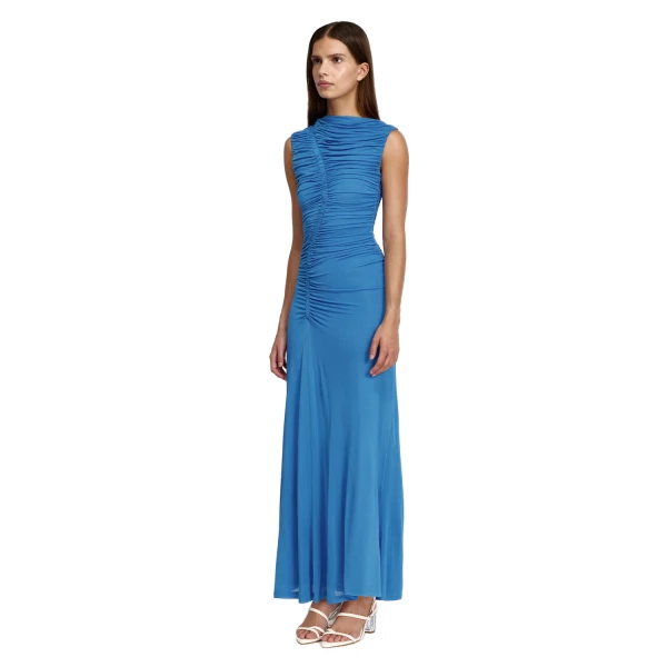 Acler Gillan Maxi Dress in Iris Blue, view 2