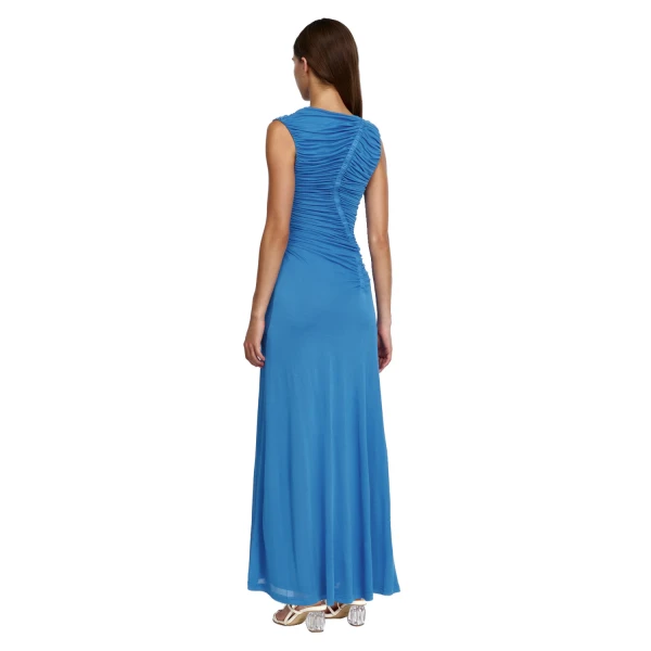 Acler Gillan Maxi Dress in Iris Blue, view 3