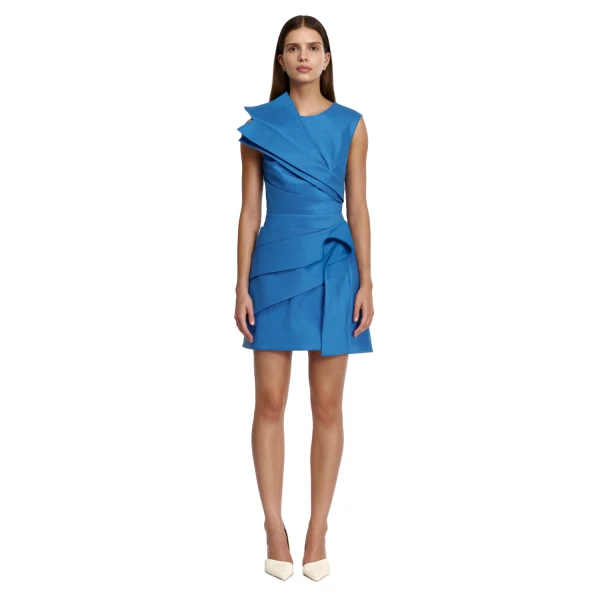 Kenley Mini Dress in Iris Blue