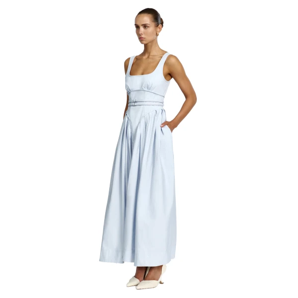 Acler Lutana Maxi Dress in Blue Melt, view 2