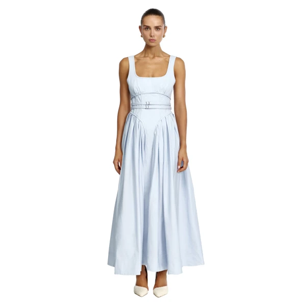 Acler Lutana Maxi Dress in Blue Melt