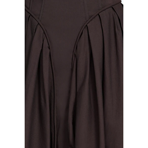 Acler Lutana Maxi Dress in Ganache, view 4