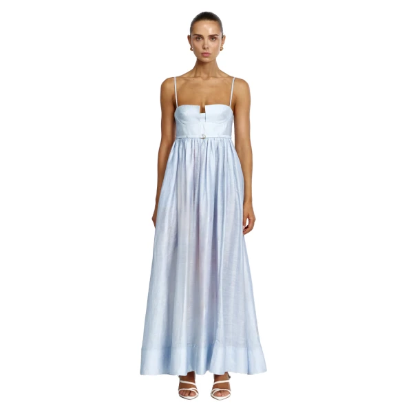 Acler Madlo Maxi Dress in Blue Melt