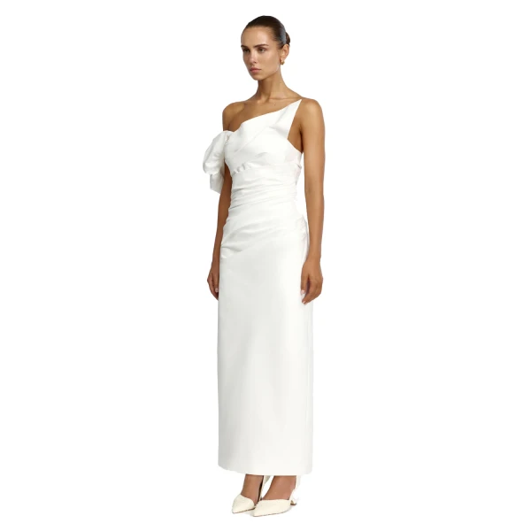 Acler Mead Maxi Dress in Ivory, view 2
