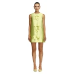 Acler Medora Mini Dress in Limeade