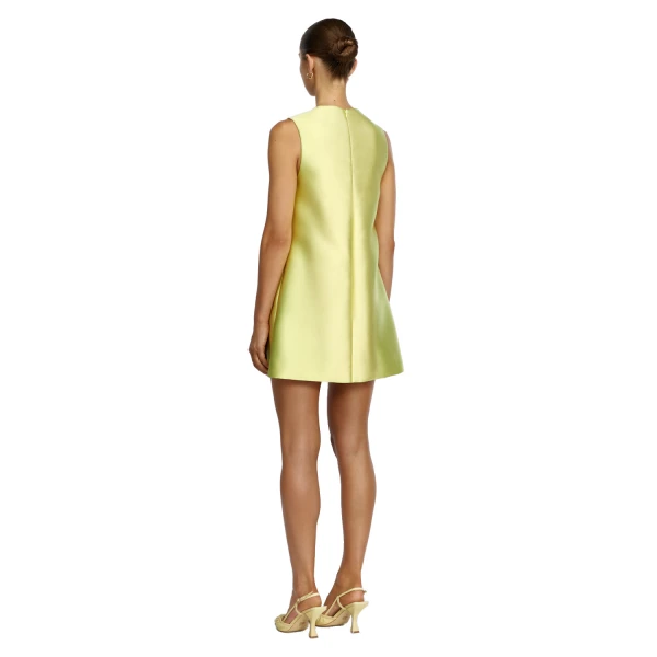 Acler Medora Mini Dress in Limeade, view 3