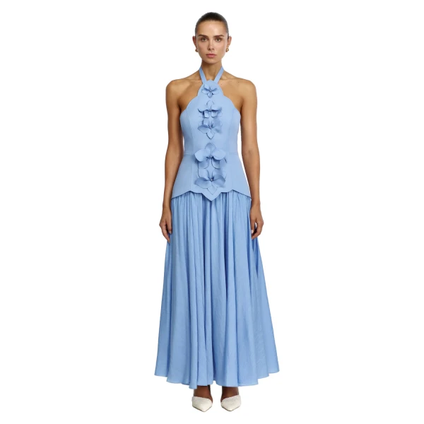 Milliken Maxi Dress in Deep Sky