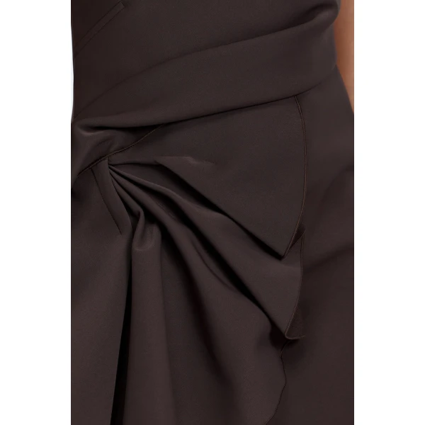 Acler Overlord Mini Dress in Ganache, view 4