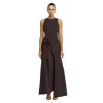 Acler Pellat Maxi Dress in Ganache