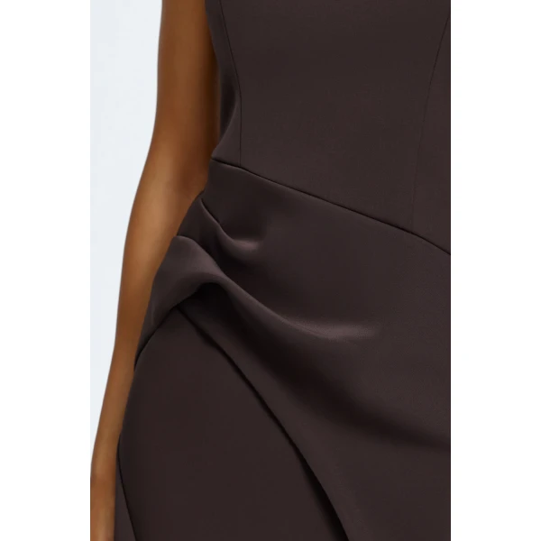 Acler Pellat Maxi Dress in Ganache, view 4