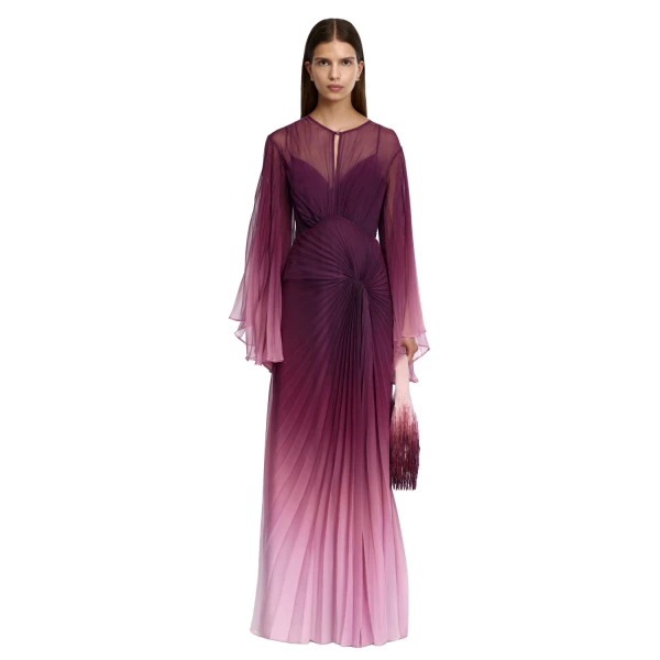 Primula Maxi Dress in Bordeaux Haze