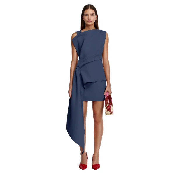 Quindus Mini Dress in Night Sky