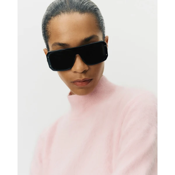 Adam Lippes Ari Top in Brushed Cashmere, Pink