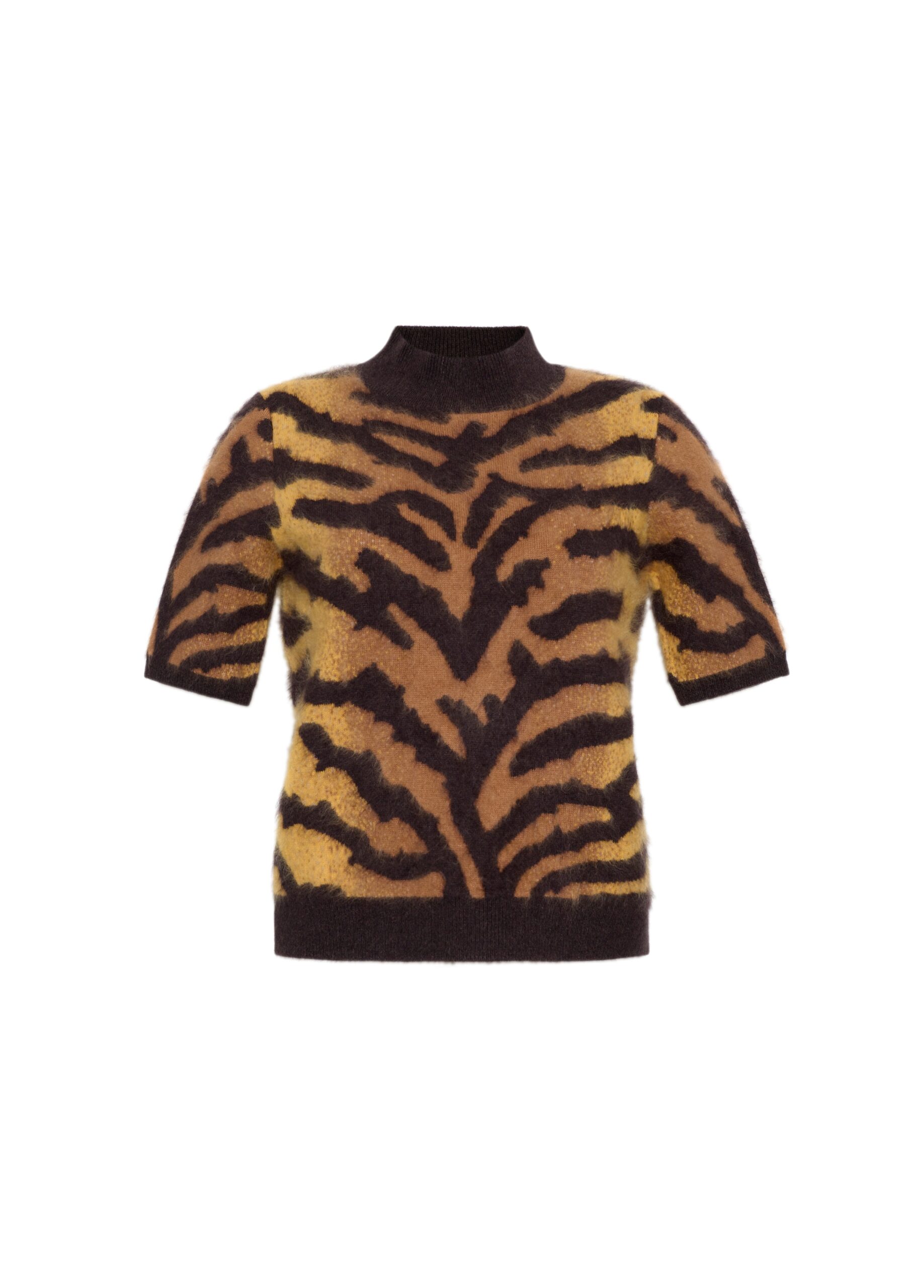 Adam Lippes Ari Top in Brushed Cashmere, Tiger Adam Lippes Ari Top in Brushed Cashmere, Tiger | Sweaters | Coveti