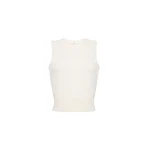 Adam Lippes Ava Shell in Brushed Cashmere, Ivory | Sweaters | Coveti