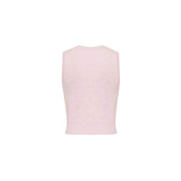 Adam Lippes Ava Shell in Brushed Cashmere, Pink