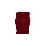Adam Lippes Ava Shell in Fine Cashmere, Merlot | Sweaters | Coveti