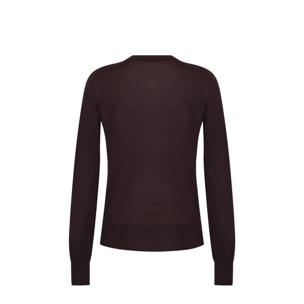 Adam Lippes Didion Knit in Fine Cashmere, Espresso