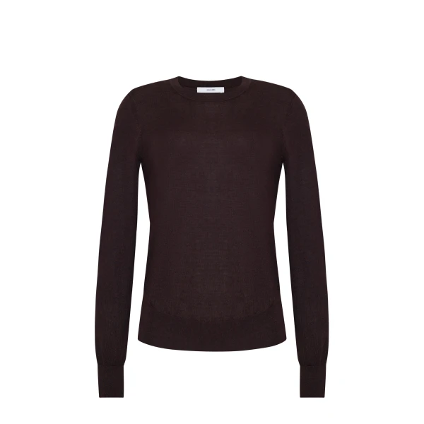 Adam Lippes Didion Knit in Fine Cashmere, Espresso | Sweaters | Coveti