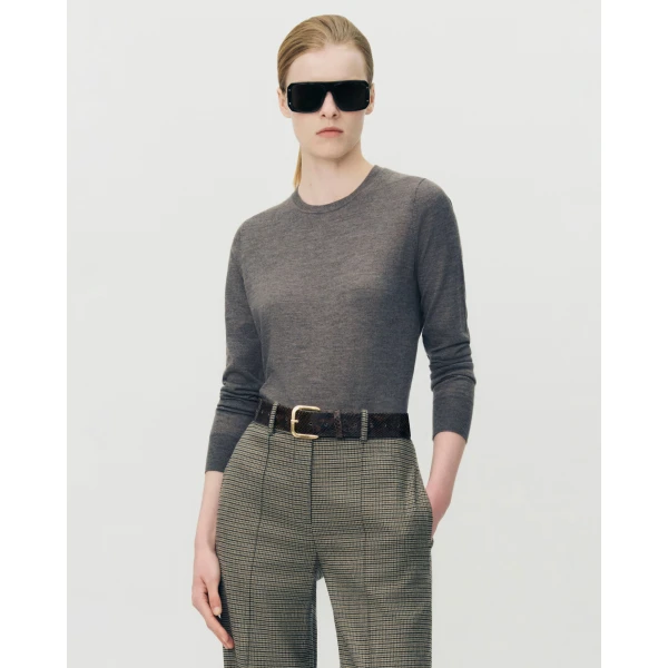 Adam Lippes Didion Knit in Fine Cashmere, Mink