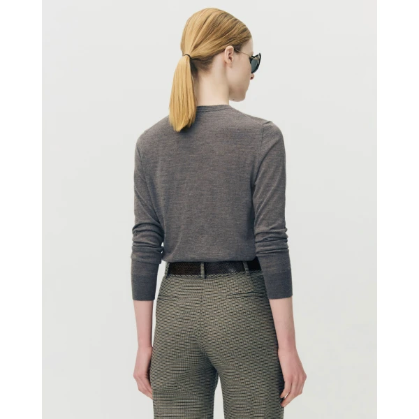 Adam Lippes Didion Knit in Fine Cashmere, Mink