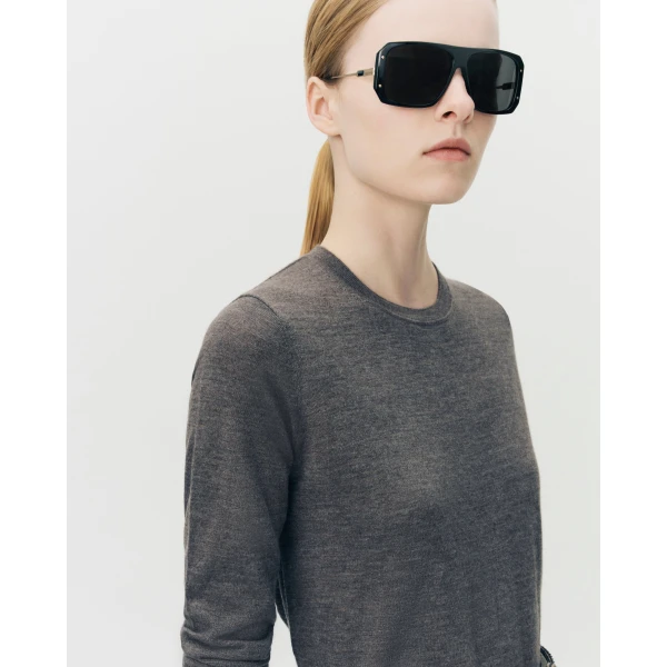 Adam Lippes Didion Knit in Fine Cashmere, Mink