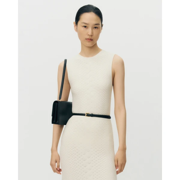 Adam Lippes Divya Shell in Viscose Python, Ivory