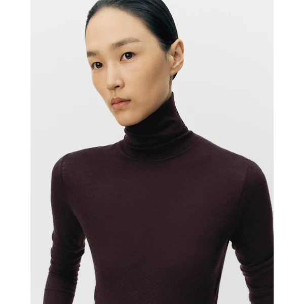 Adam Lippes Eve Knit in Fine Cashmere, Espresso