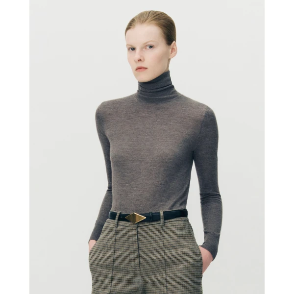 Adam Lippes Eve Knit in Fine Cashmere, Mink