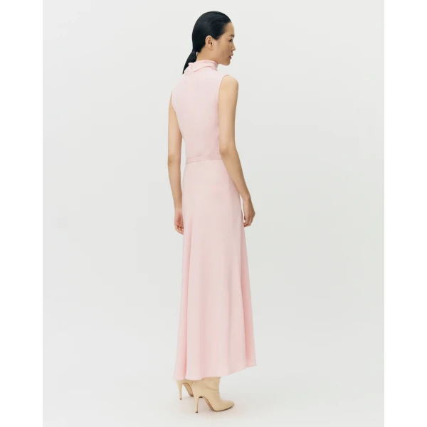 Adam Lippes Isolde Dress in Silk Crepe, Pink