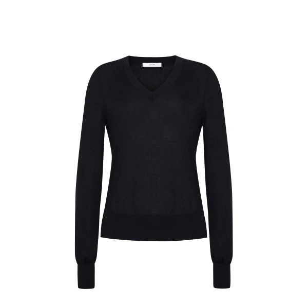 Adam Lippes Marilyn Knit in Fine Cashmere, Black | Sweaters | Coveti