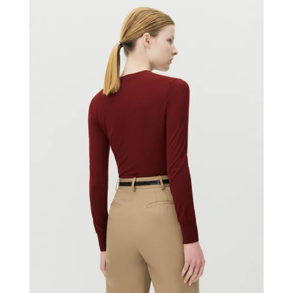 Adam Lippes Marilyn Knit in Fine Cashmere, Merlot