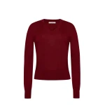Adam Lippes Marilyn Knit in Fine Cashmere, Merlot | Sweaters | Coveti